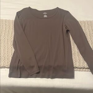 Classic Brown Long Sleeve Top